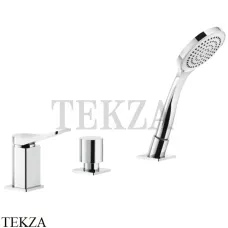 Gessi RILIEVO Смеситель для ванны с гарнитуром, без излива 59043-031, хром глянец