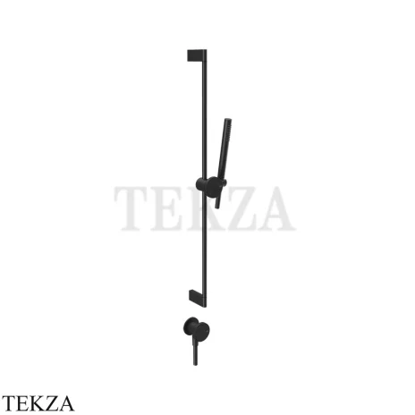 Gessi Origini ACCENT Штанга с лейкой, шланг и вывод воды 66142-299, Black XL