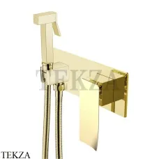 Boheme Q.2 Гигиенический душ со смесителем, комплект 147-GG .2, Золото глянец