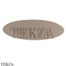 Newform Душевая лейка круглая стальная с дождевой струей 682.M0.072, Copper Satin