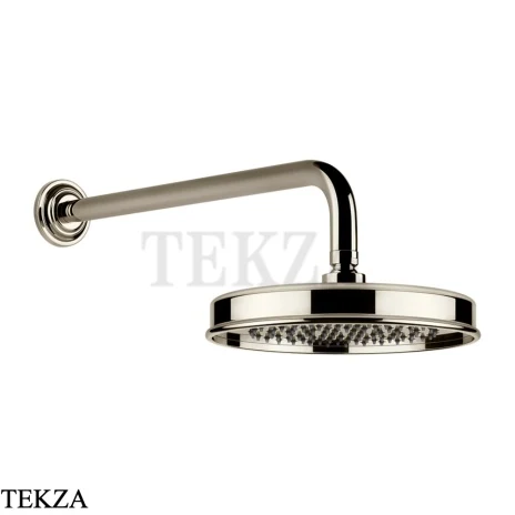 Gessi VENTI20 Верхний душ 200 с настенным креплением 65148-720, Nickel PVD