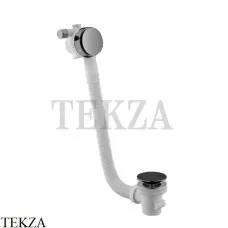 FIMA Carlo Frattini Сливной гарнитур для ванны с наполнением F2003ERCS, Brushed black chrome