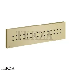 Gessi Rettangolo shower Боковая форсунка длинная 32975-727, Brushed Brass