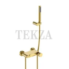 Boheme Stick Смеситель для ванны с изливом и гарнитуром Stick 123-MG Matt Gold c ручкой DIAMOND