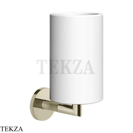 Gessi ANELLO Стакан настенный, композит белый 63707-720, Nickel PVD