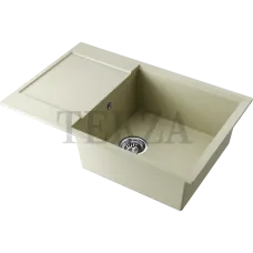 Omoikiri Daisen 78-LB Кухонная мойка Artgranit прямоугольная с крылом 4993686 ваниль