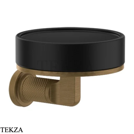 Gessi INCISO accessories Мыльница настенная, композит черный 58502-713, Antique Brass