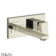 Gessi Rettangolo Смеситель для раковины на планке длинный, внешняя часть 44838-720, Nickel PVD