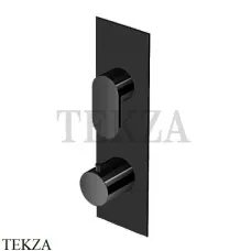 Zucchetti Octo Термостат для душа на 2 потока, внешняя часть ZOC646.N6, черный матовый