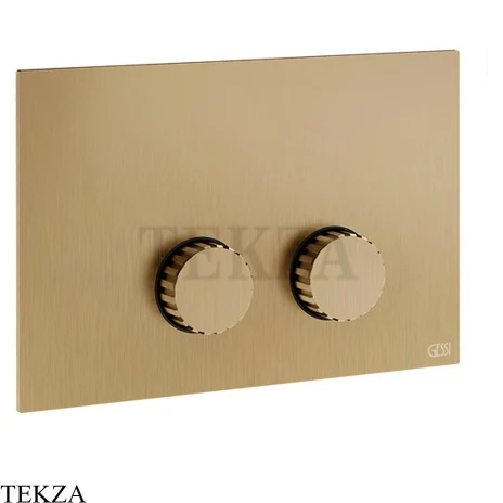 Gessi Incastri Клавиша смыва для инсталляции SANIT, Villeroy&Boch 75619-726, бронза Brushed
