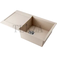 Omoikiri Daisen 86 Кухонная мойка Artgranit прямоугольная с крылом 4993701 бежевый