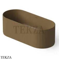 Dea Design Stripes Ванна отдельностоящая овальная 170x72 Solid Surface DD8803 1700 1, Dark Camel №1