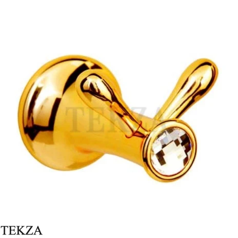 Boheme Chiaro Крючок двойной для халата и полотенец 10506, золото глянец