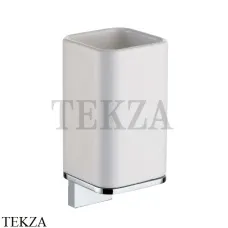Bagno & Associati Altissima Стакан подвесной, керамика белая AT 142 51, хром глянец Bagno & Associati Altissima Стакан подвесной, керамика белая AT 142 51, хром глянец