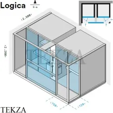 Effegibi LOGICA Комплекс сауна-хаммам-душ в левый угол LO10010006