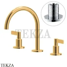 Newform Blink Chic luxury Смеситель для раковины, без гарнитура 71100.61.020, PVD Glossy gold