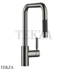 Dornbracht Meta Square Смеситель для кухни Pull-down функцией душа 33870861-19, Dark Chrome