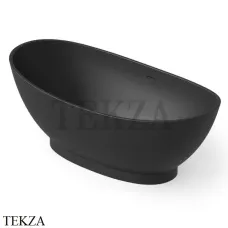 Dea Design Elegant Ванна отдельностоящая овальная 155x78 Solid Surface DD8620 1550 16, Black №16