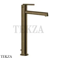 Gessi INGRANAGGIO Смеситель для раковины длинный, с донным клапаном 63505-713, Antique Brass