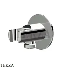 Newform Вывод для шланга с держателем для ручного душа 827.58.063, PVD Gun metal