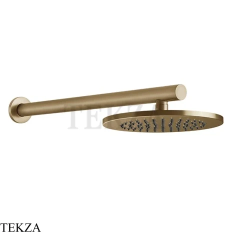 Gessi 316 SHOWER Верхняя душевая лейка с креплением 54149-726, Warm Steel Brushed PVD