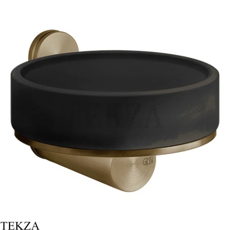 Gessi 316 ACCESSORIES Мыльница настенная, композит черный 54702-791, Deep Bronze Brushed PVD