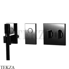 FIMA Carlo Frattini Switch Термостат для душа с лейкой на 2 потока, внешняя часть, черный матовый