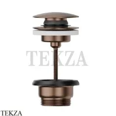 Newform Донный клапан для раковины нажимной, сталь 24686.59.067, PVD Brushed copper bronze