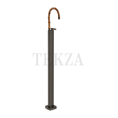 Gessi Jacqueline Смеситель для раковины напольный, внешняя часть 77295-707, black хром Brush