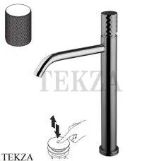 FIMA Carlo Frattini Spillo TECH G Смеситель для раковины, с донным клапаном F3031T/HXSGCN, Black chrome