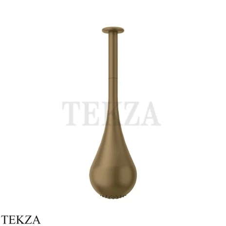 Gessi Goccia Потолочная каплевидная душевая лейка под размер 33753-791, Deep Bronze Br. PVD