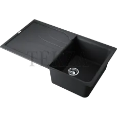 Omoikiri Yasugata 86 Кухонная мойка Tetogranit прямоугольная с крылом 4993868 черный