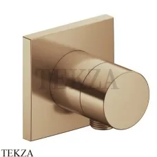 Keuco IXMO Вентиль запорный с выводом для шланга, квадрат 59541030102, Бронза шлифованная