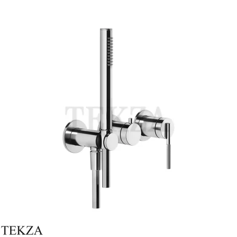Gessi INGRANAGGIO Смеситель для душа на 2 потока, с гарнитуром, внешняя часть 63545-031, хром глянец