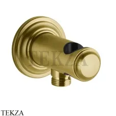 Gessi VENTI20 Держатель для душевой лейки с выводом воды 65161-716, Gold Br. PVD