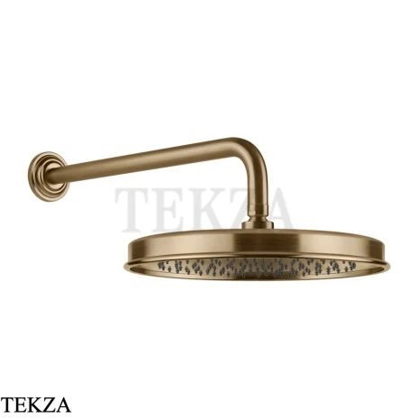 Gessi VENTI20 Верхний душ 300 с настенным креплением 65149-726, Warm Steel Br. PVD