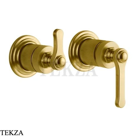 Gessi VENTI20 Смеситель для душа, 2 потока, вешняя часть 65038-716, Gold Br. PVD