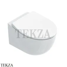 Catalano Italy Унитаз подвесной без ободка, торнадо Silentech, сиденье микролифт 0711520001, белый глянец
