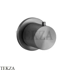 Gessi 316 WELLNESS Запорный вентиль, внешняя часть 54564-707, Black Metal Brushed