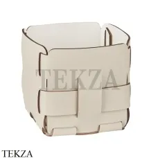 ADJ Bottega Корзина-ёмкость для мелочей 12x12 см 1013.16/10, панна-котта/белый