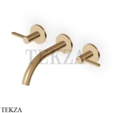 Zucchetti Isy22 Смеситель для раковины 175, внешняя часть ZIS3640.P31, brushed british gold PVD