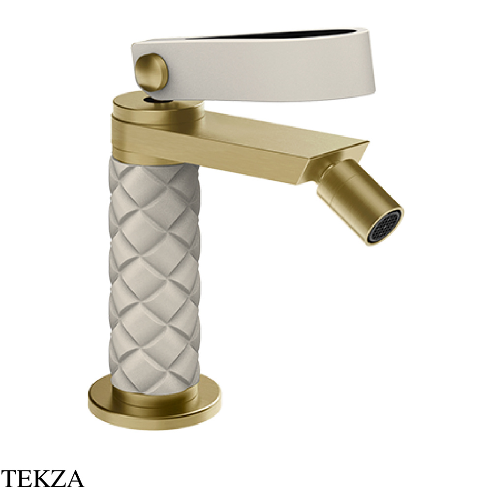 Gessi Pelle Laccetto Смеситель для биде, без гарнитура, 78468-435, Crème/Brass Br. PVD