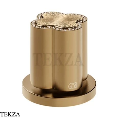 Gessi Ludovica Смеситель-рычаг управления для излива crystals 76300-726, бронза Brushed