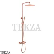 Boheme Uno Стойка для душа со смесителем, верхний душ латунь Uno 468-CB, Copper Brushed