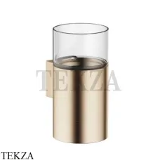 Dornbracht Стакан настенный с держателем, хрусталь прозрачный 83400979-27, Brushed Light Gold Dornbracht Стакан настенный с держателем, хрусталь прозрачный 83400979-27, Brushed Light Gold