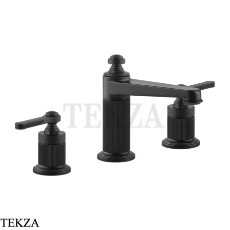 Gessi VENTI20 Смеситель для раковины на 3 отв. средний, без донного клапана 65014-299, Black XL