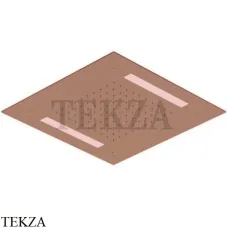 Ritmonio SHOWER Верхняя встраиваемая лейка, подсветка 30х30 см 75IP04 F33, Brushed Rose Gold