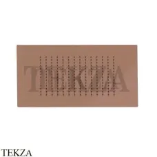 Newform Душевая лейка квадрат, стальная с дождевой струей 683.59.067, PVD Br. Copper Bronze