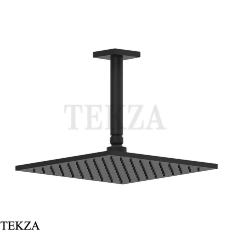 Gessi RILIEVO Потолочная душевая лейка с кронштейном 59155-299, Black XL