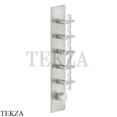 Gessi INCISO WELLNESS Термостат 5 выходов, внешняя часть 58230-149, Finox Brushed Nickel